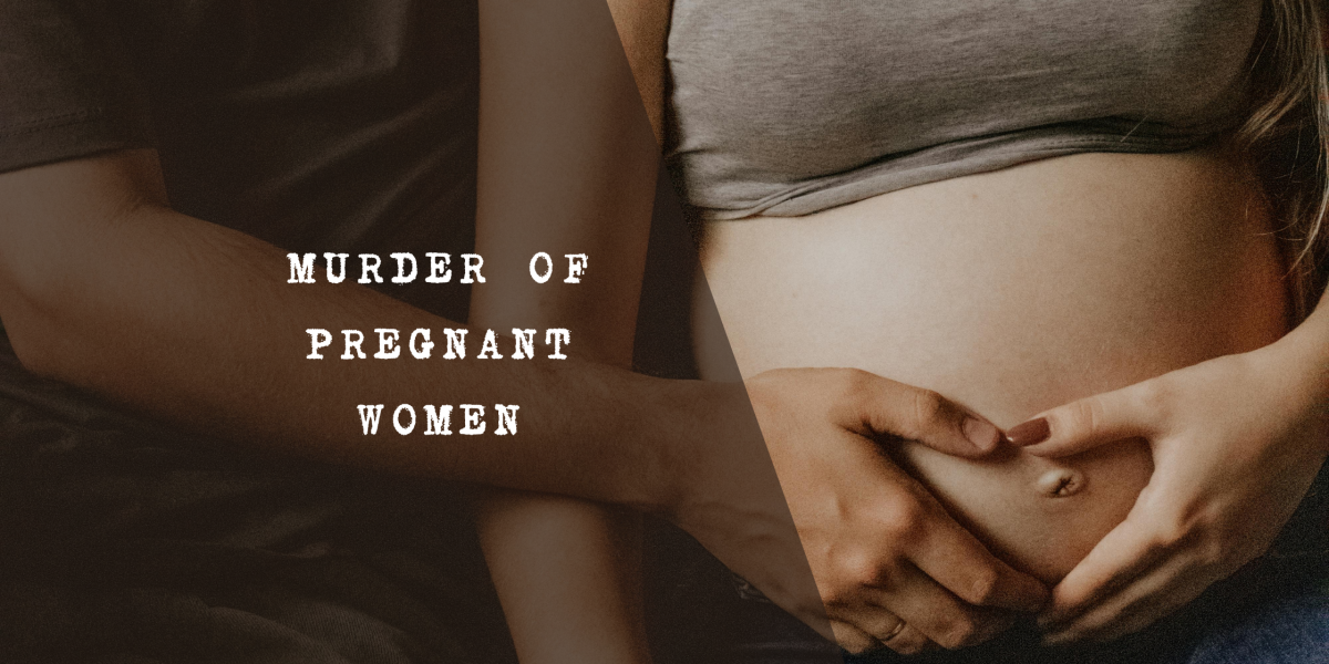 Pregnant woman holding her belly, symbolizing the risk of domestic violence and homicide during pregnancy
